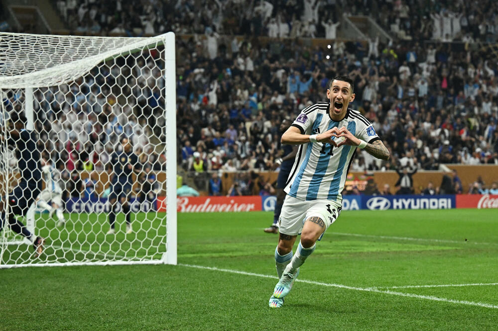 Di Marija slavi gol za 2:0, Foto: Reuters