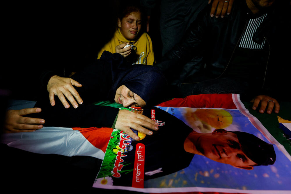 Sa sahrane Muhameda al Šaera, Foto: Rojters