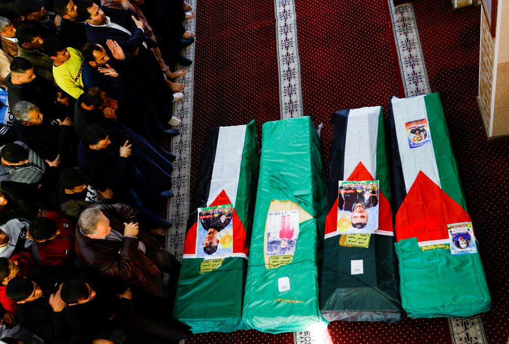 Sa sahrane Palestinaca koji su stradali u Sredozemnom moru 