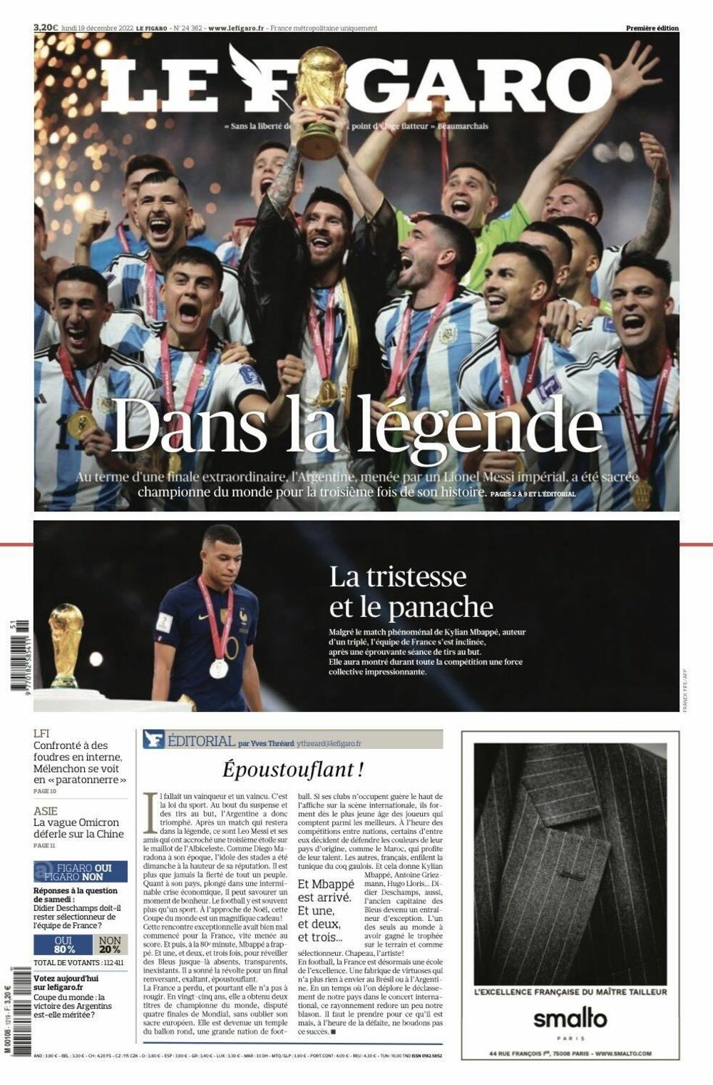 <p>Možda je najkreativniji bio katalonski „Sport”, koji je napisao „Bog postoji”, ali je na španskom napisao bog (dios) sa Mesijevom desetkom - D10S</p>