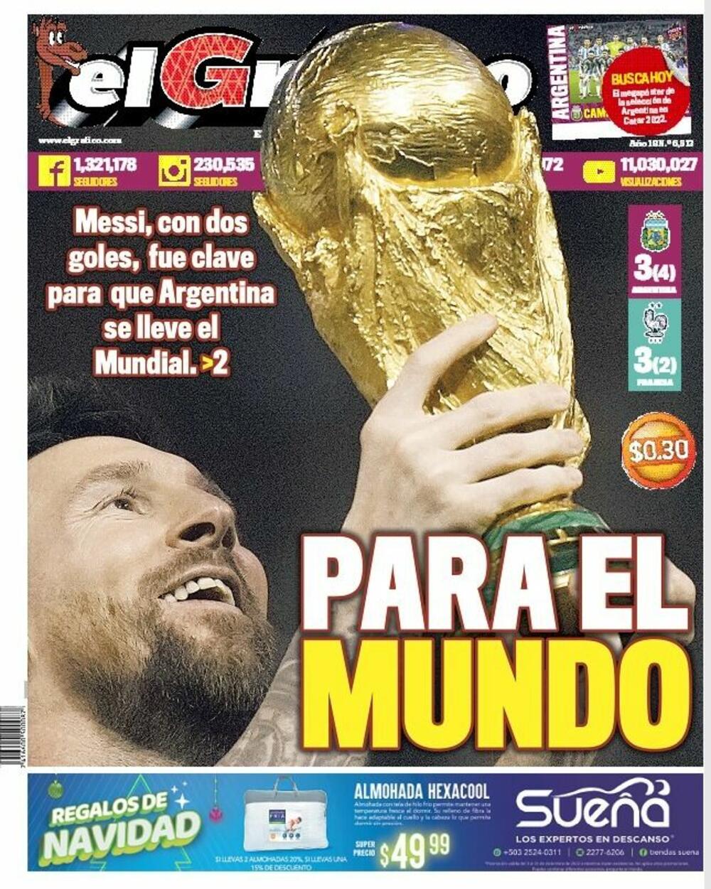 <p>Možda je najkreativniji bio katalonski „Sport”, koji je napisao „Bog postoji”, ali je na španskom napisao bog (dios) sa Mesijevom desetkom - D10S</p>