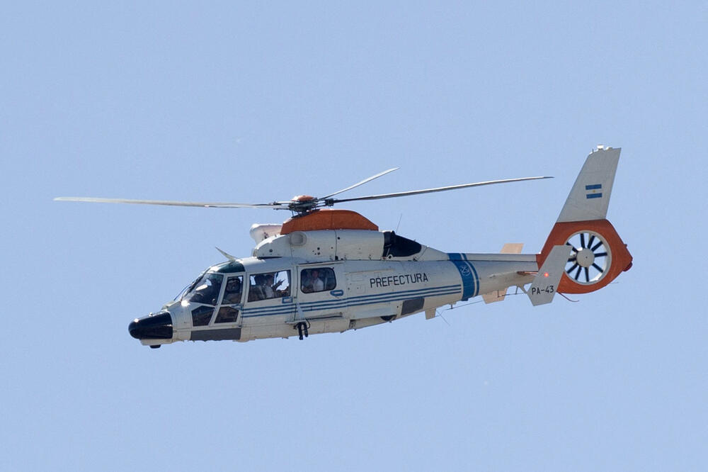 Helikopter sa igračima Argentine, Foto: Reuters
