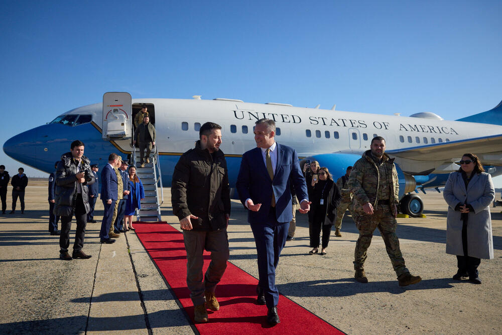 <p>Ukrajinskom predsjedniku je dolazak u Vašington prvo putovanje u inostranstvo od početka ruske invazije na njegovu zemlju, 24. februara</p>