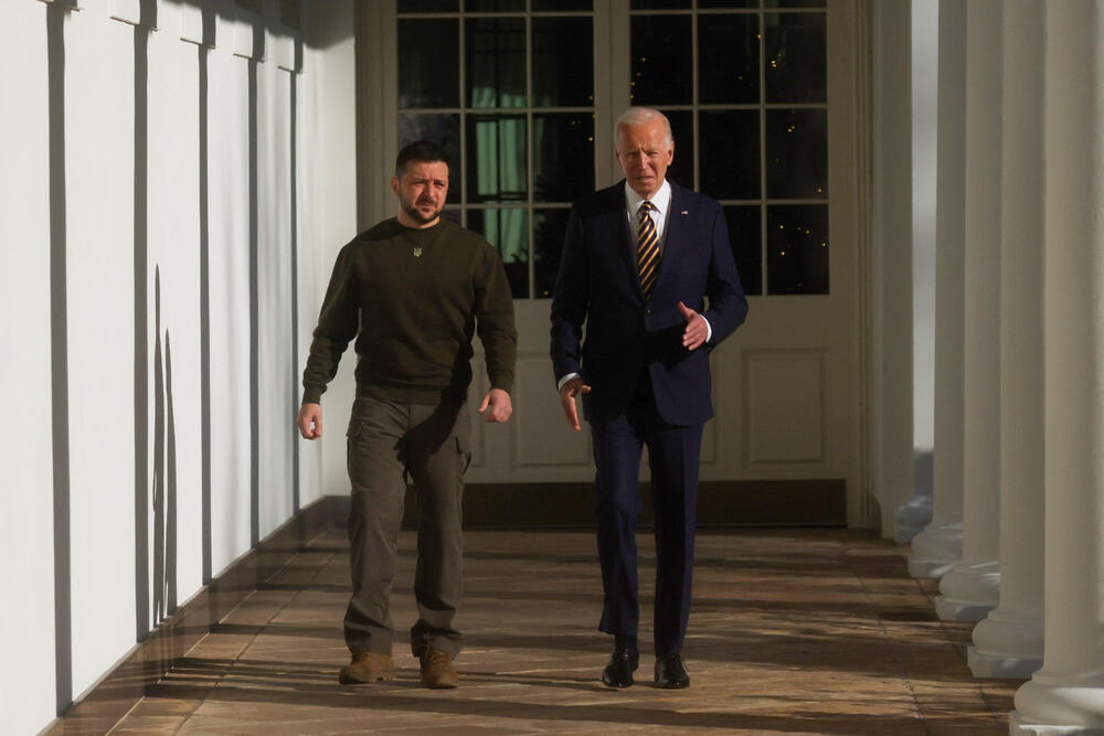 <p>Ukrajinskom predsjedniku je dolazak u Vašington prvo putovanje u inostranstvo od početka ruske invazije na njegovu zemlju, 24. februara</p>