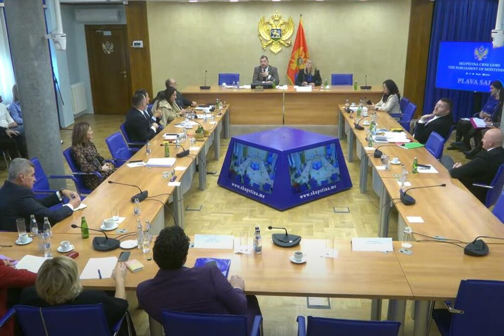 Sa današnje sjednice Administrativnog odbora, Foto: Printscreen YouTube/Skupština Crne Gore