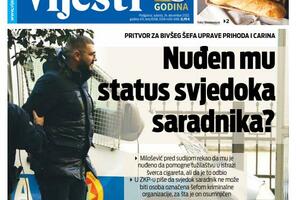 Naslovna strana "Vijesti" za 24. decembar 2022. godine