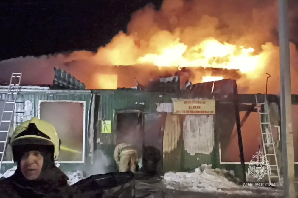 Dom starih u Kemerovu za vrijeme požara, Foto: Reuters