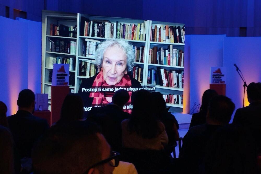 Video obraćanje Margaret Atvud na festivalu "BOOK-a" 2022., Foto: Jelena Kontić