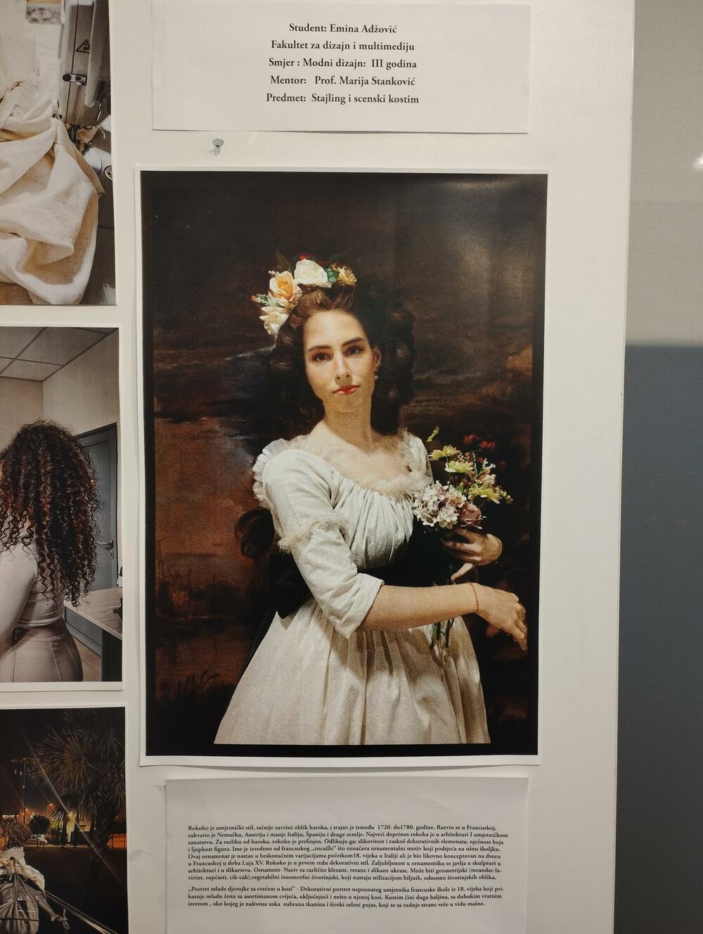 <p>Ilustracija kostima likova iz romana Agate Kristi “Ubistvo u Orijent ekspresu” i “San ljetnje noći”, koju je mentorisala Ana Vasiljević Čelar, čini jednu cjelinu ove izložbe, dok drugu cjelinu čine rekonstruisni istorijski kostimi sa poznatih umjetničkih slika i filmova pod mentorstvom Marije Stanković</p>