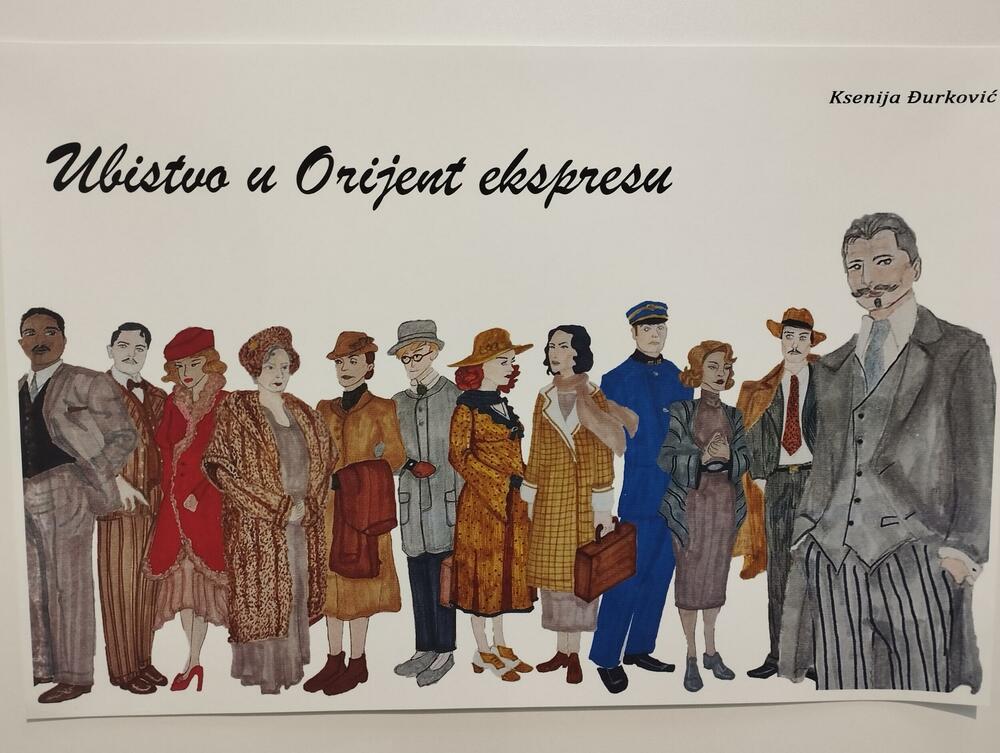 <p>Ilustracija kostima likova iz romana Agate Kristi “Ubistvo u Orijent ekspresu” i “San ljetnje noći”, koju je mentorisala Ana Vasiljević Čelar, čini jednu cjelinu ove izložbe, dok drugu cjelinu čine rekonstruisni istorijski kostimi sa poznatih umjetničkih slika i filmova pod mentorstvom Marije Stanković</p>
