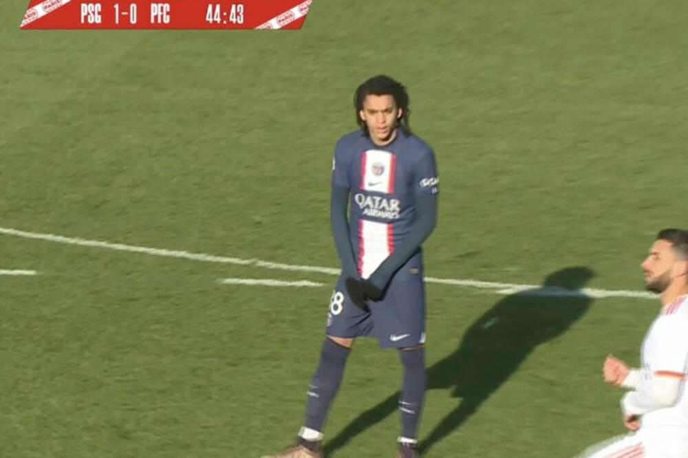 EEtan je debitovao protiv FC Pariza dok se Kilijan spremao za finale Mundijala, Foto: prg/twitter