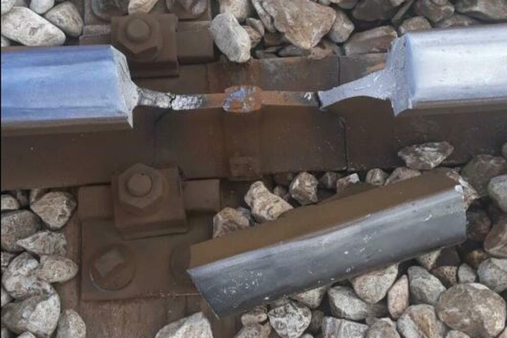 Oštećenje na pruzi uočio čuvar, Foto: Čitalac Vijesti