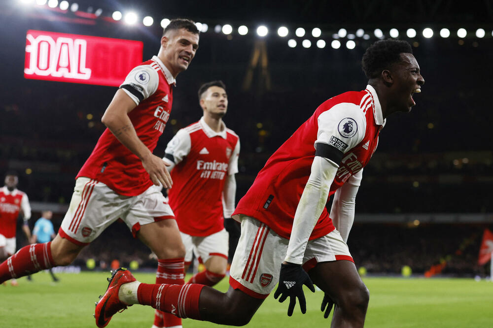 Nketija proslavlja pogodak, Foto: Reuters