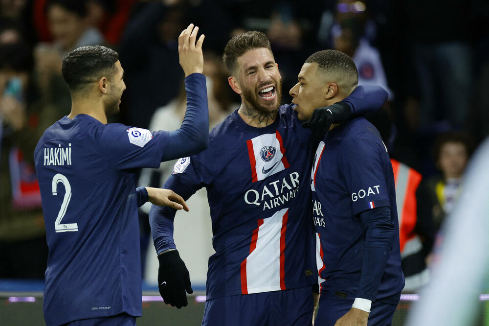 Slavlje nakon gola Mbapea, Foto: Reuters