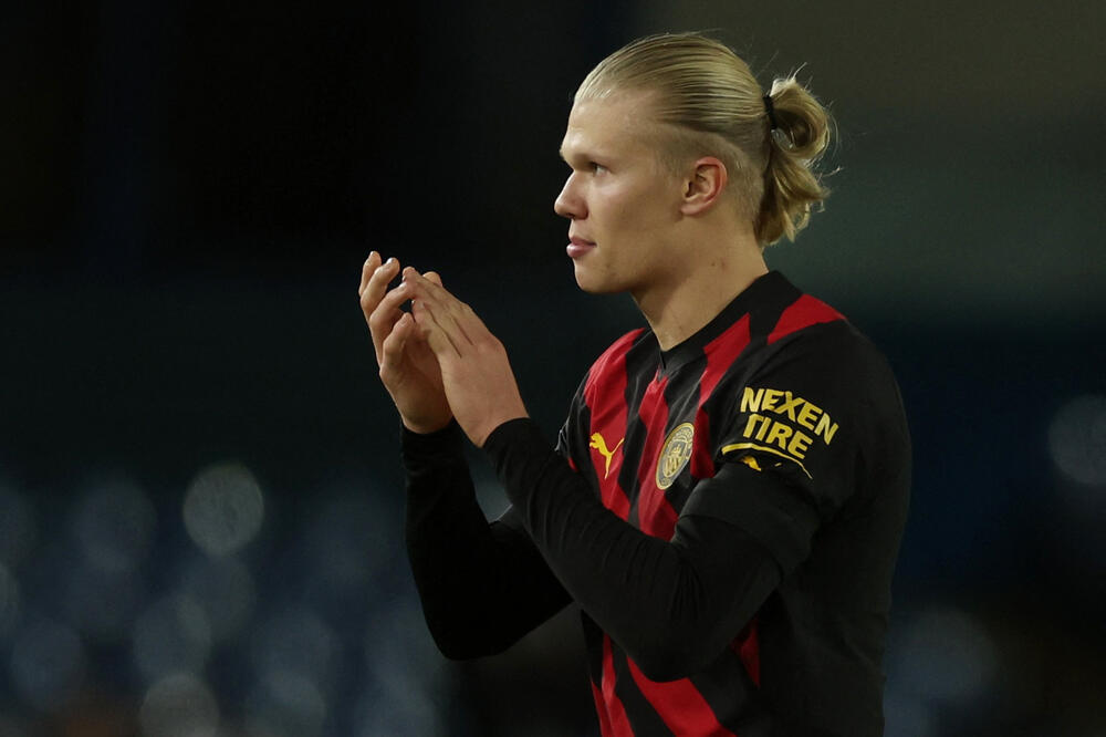 Haland na utakmici sa Lidsom, Foto: Reuters