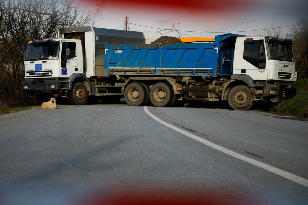 Blokada u mjestu Rudare, Foto: Reuters