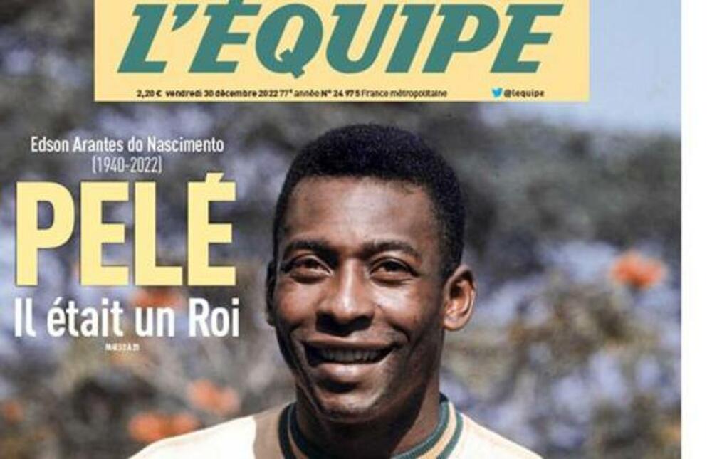 <p>Naslovne strane najuticijanijih svjetskih štampanih medija, i ne samo sportskih, posvećene su kralju fudbala, Peleu.</p>  <p>Edson Arantes do Nasimento, prvi fudbalski supertar i prva ikona "najvažnije sporedne stvari", preminuo je sinoć po centralnoevropskom vremenu u 83. godini.</p>