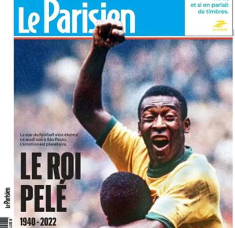 <p>Naslovne strane najuticijanijih svjetskih štampanih medija, i ne samo sportskih, posvećene su kralju fudbala, Peleu.</p>  <p>Edson Arantes do Nasimento, prvi fudbalski supertar i prva ikona "najvažnije sporedne stvari", preminuo je sinoć po centralnoevropskom vremenu u 83. godini.</p>