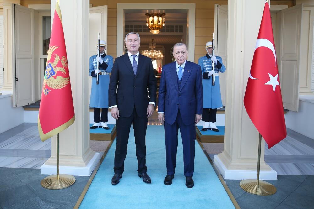 Đukanović i Erdogan u Istanbulu 30 decembra 2022. godine