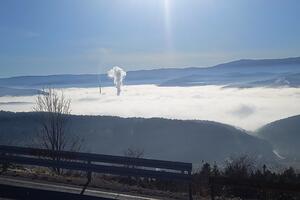 VIDEO Pljevlja pod maglom, građani "pobjegli" na Rudnicu