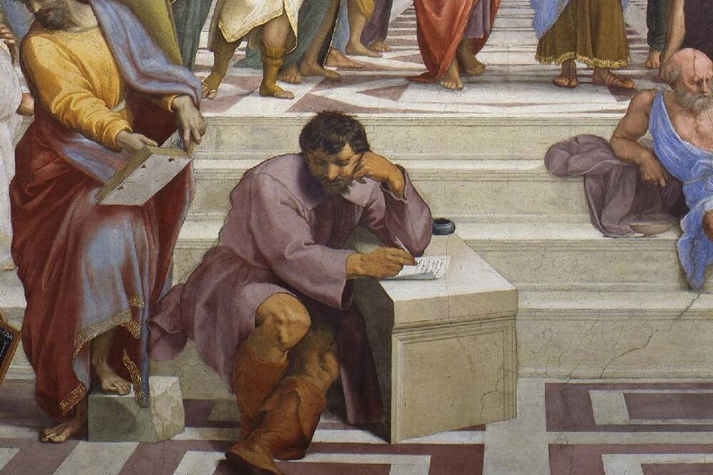 Heraclitus and Parmenides at Raphael's School of Athens, Photo: Wikipedia