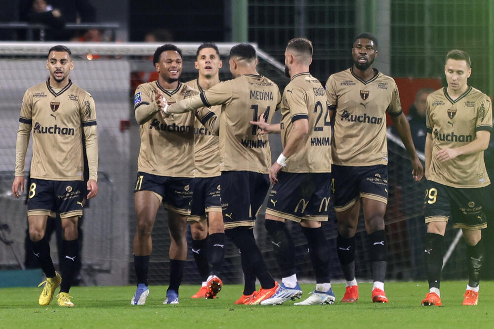 Slavlje fudbalera Lansa, Foto: Reuters