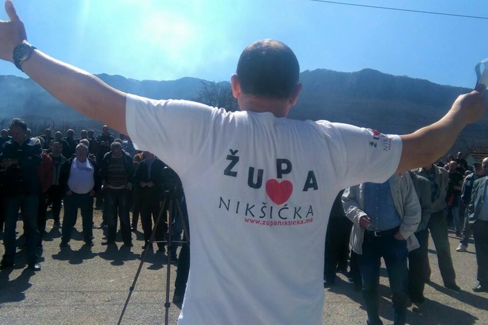 Radulović na jednom od protesta mještana, Foto: Svetlana Mandić