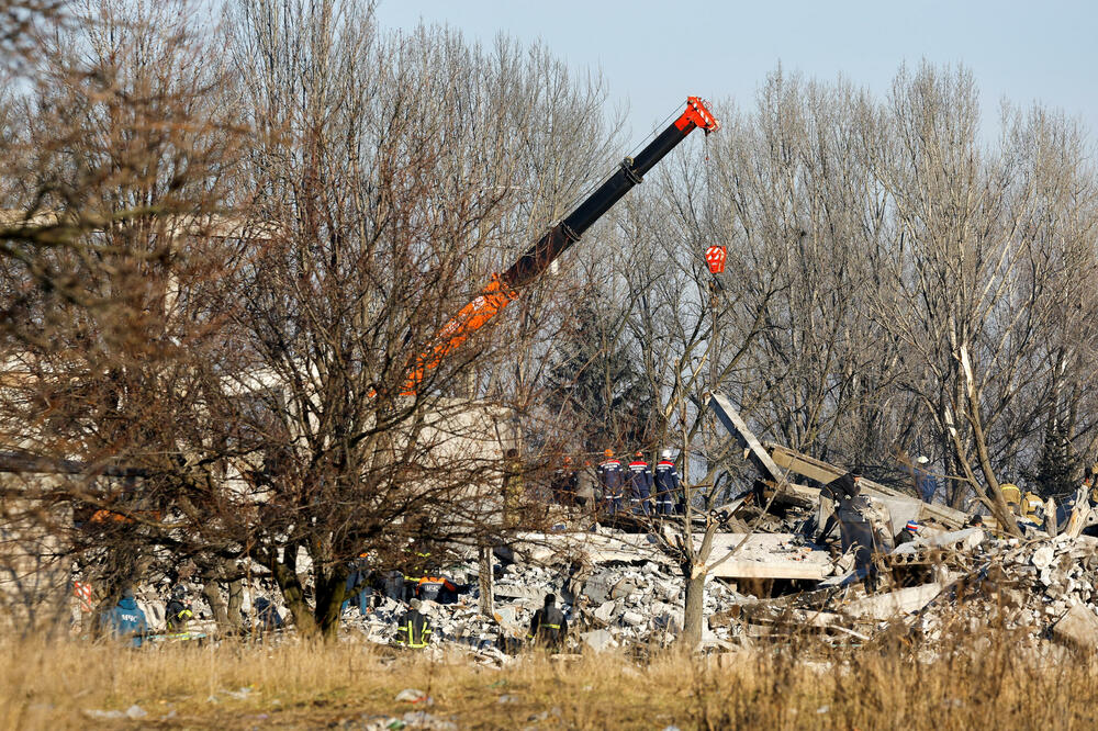 Kasarna u Makejevki u kojoj je stradalo 89 ruskih vojnika, Foto: Reuters