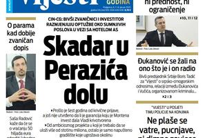 Naslovna strana prazničnog trobroja "Vijesti"