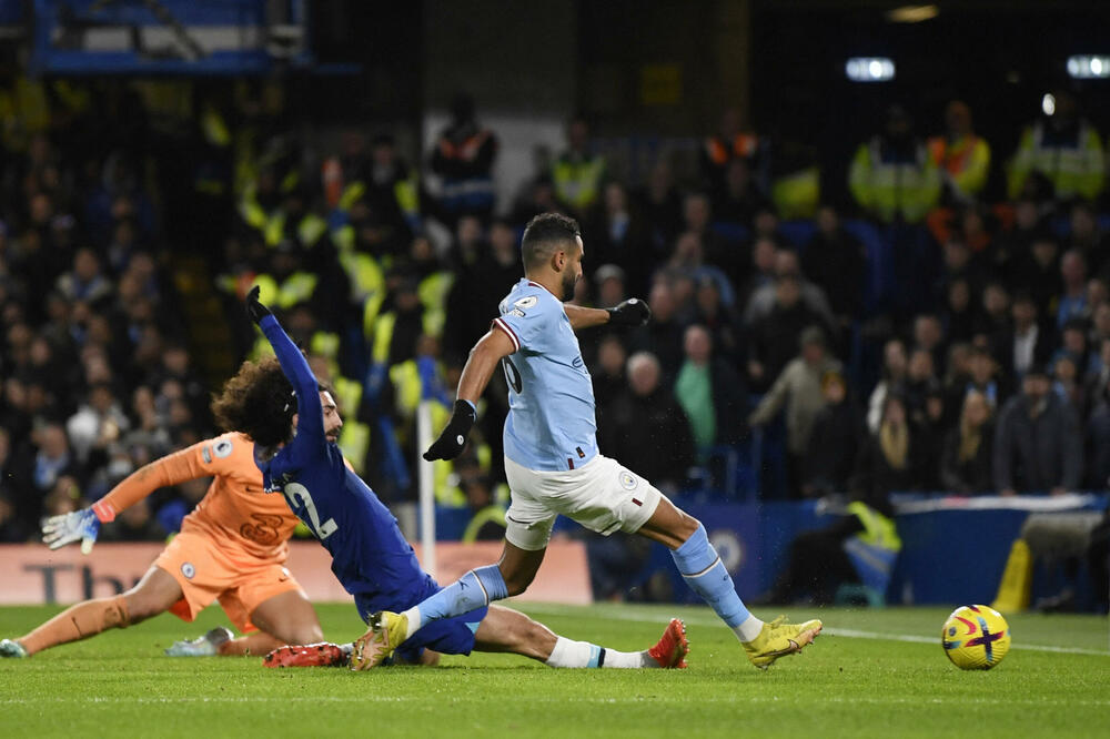 Rijad Marez postiže jedini gol na meču, Foto: Reuters