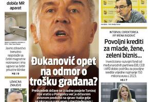 Naslovna strana "Vijesti" za 10. januar 2023. godine