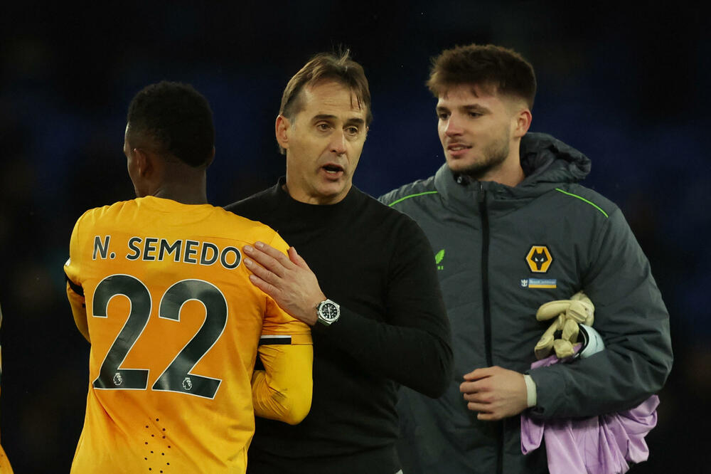 Semedo, Lopetegi i Šarkić nakon meča na Enfildu, Foto: Reuters