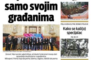 Naslovna strana "Vijesti" za 12. januar 2023. godine