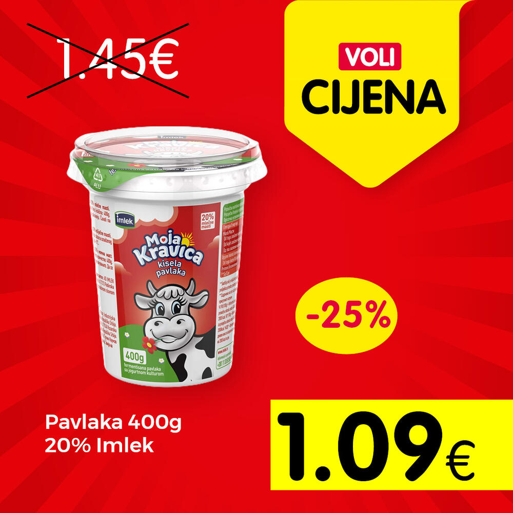 <p>Svratite do obližnjeg VOLI ili Naš diskont marketa</p>