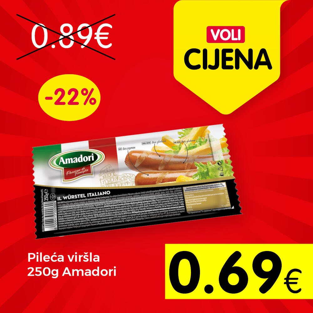 <p>Svratite do obližnjeg VOLI ili Naš diskont marketa</p>