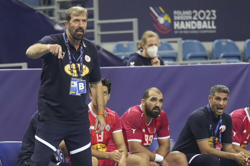 Veselin Vujović na večerašnjoj utakmici, Foto: AP Photo/Piotr Hawalej