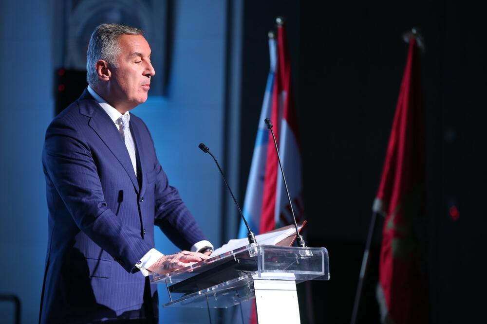 Đukanović tokom govora u Budimpešti, Foto: Služba za informisanje Predsjednika Crne Gore