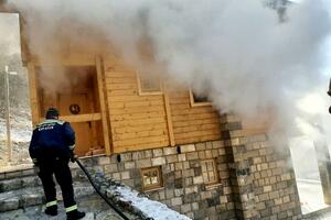 U kolašinskom selu Rijeka Mušovića izgorjela unutrašnjost kuće