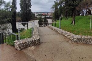 Zbog crvenog meteo alarma zatvoreno šetalište uz Moraču