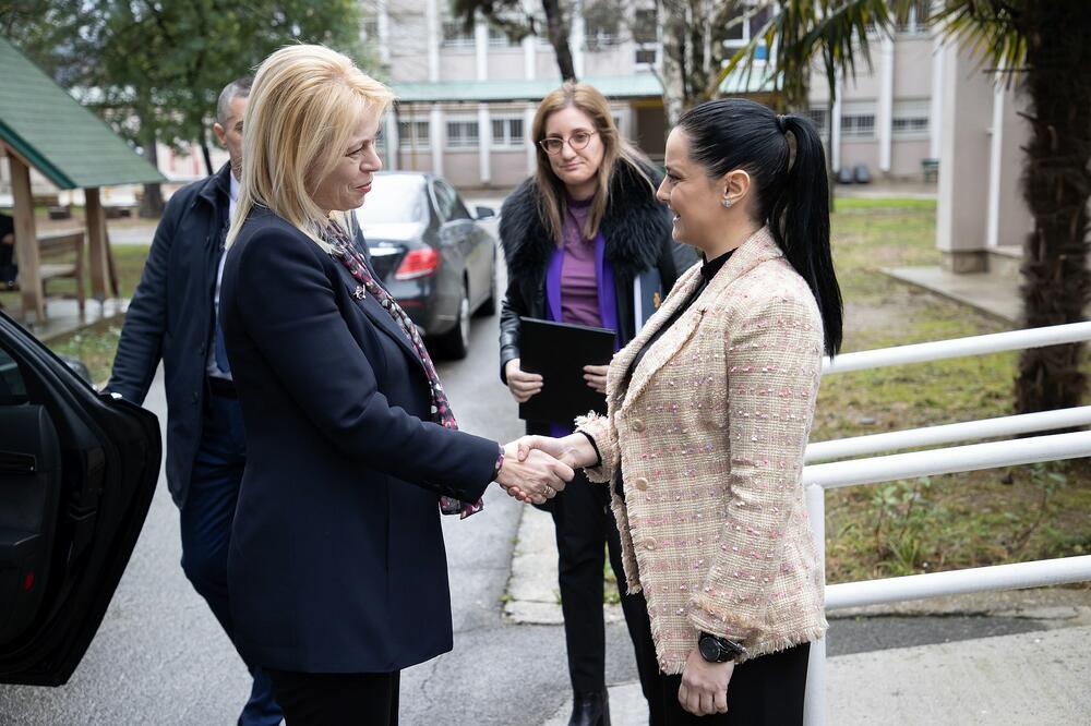 Đurović prilikom posjete Zavodu "Komanski most", Foto: Skupstina.me