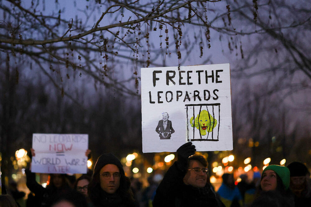 Demonstranti u Berlinu podržali slanje tenkova “leopard” Ukrajini