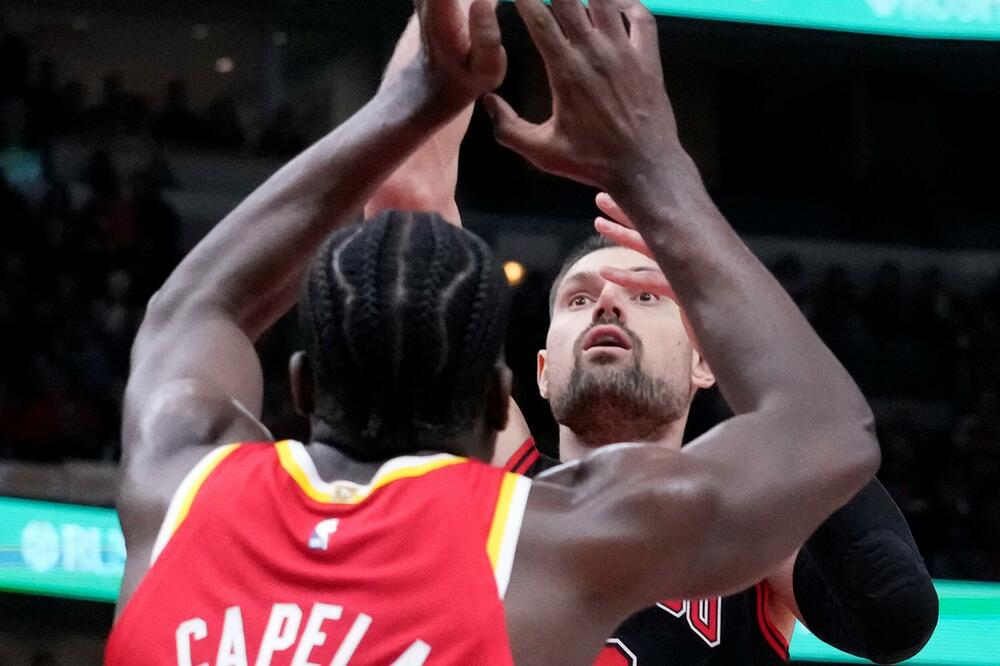 Vučević na meču sa Atlantom, Foto: Beta/AP