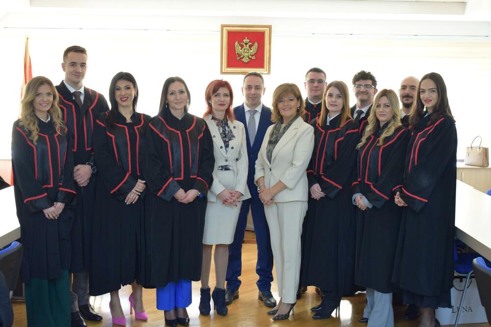 Novoizabrane sudije osnovnih sudova u Podgorici, Nikšiću, Bijelom Polju i Kotoru