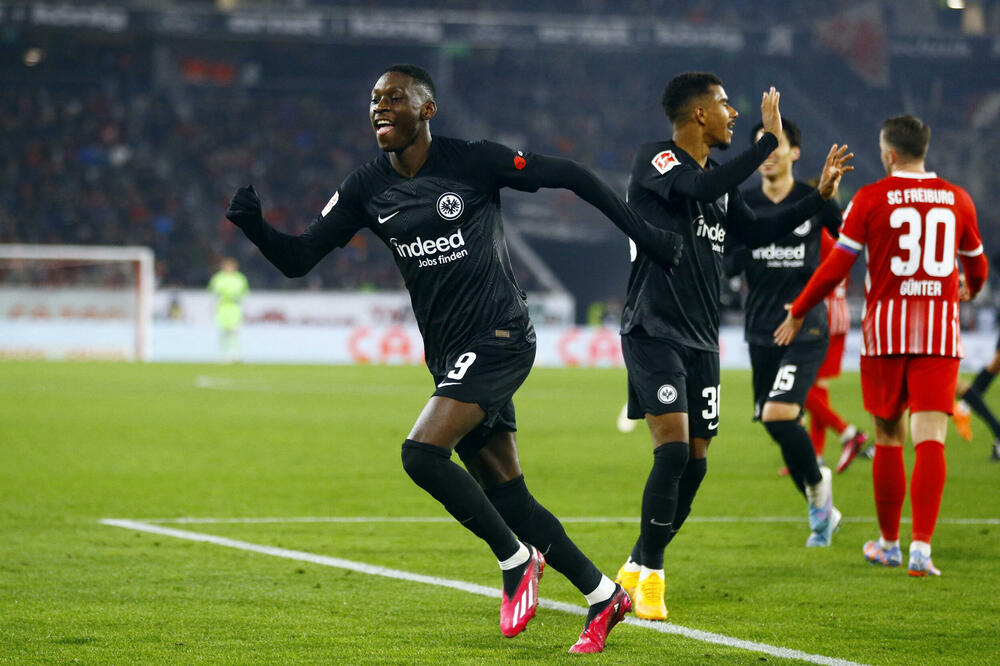 Randal Kolo-Muani slavi gol za 1:1, Foto: REUTERS/Arnd Wiegmann