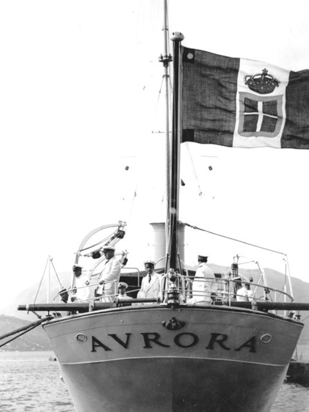”Aurora” dok je služila kao Musolinijeva jahta
