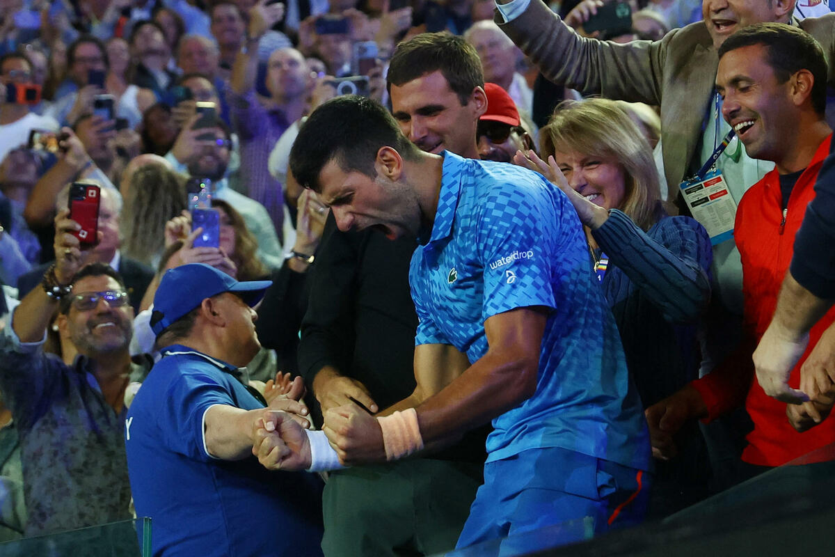 Djokovic won his 10th title at the Australian Open and overtook Nadal at No