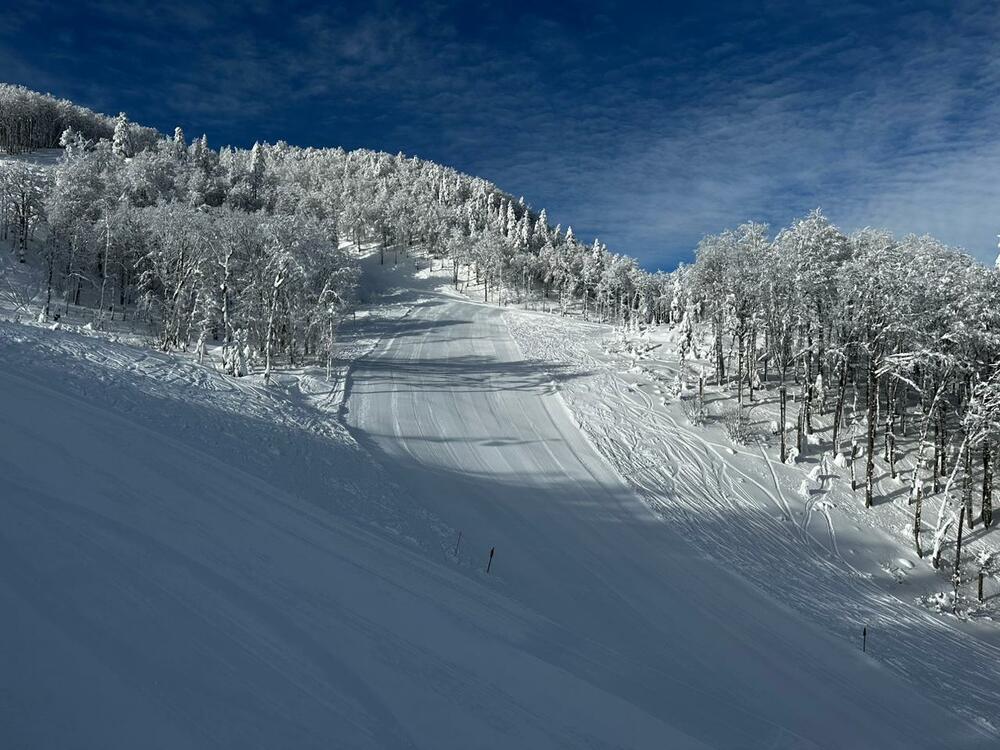 <p>Lijepo vrijeme i snijeg doveli su veliki broj posjetioca na skijaške staze</p>