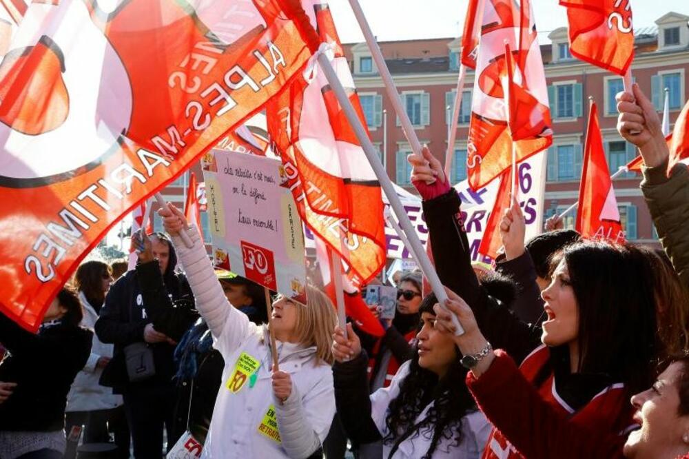 Detalj sa protesta, Foto: Reuters