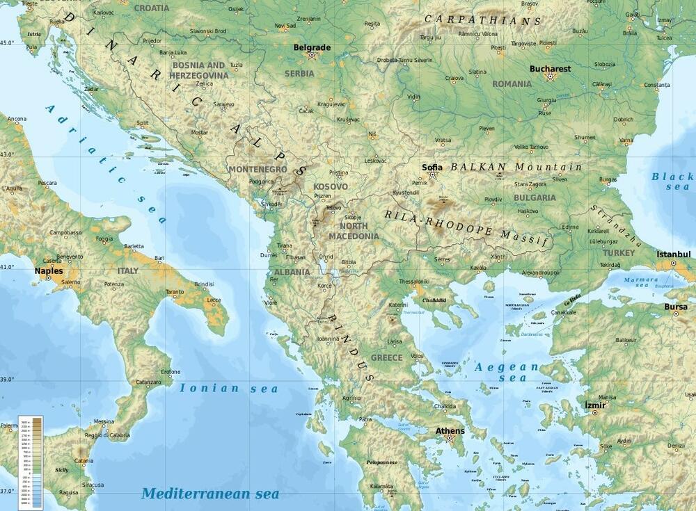 Montenegro is nested on Adriatic coast
