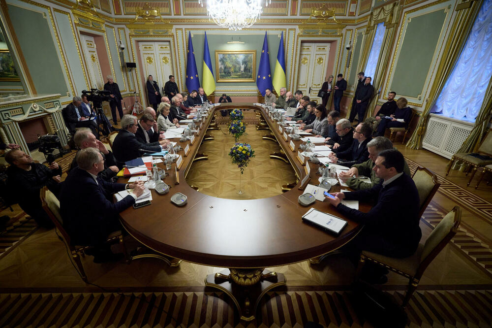 Sa današnjeg sastanka predstavnika Ukrajine i EU u Kijevu, Foto: Reuters